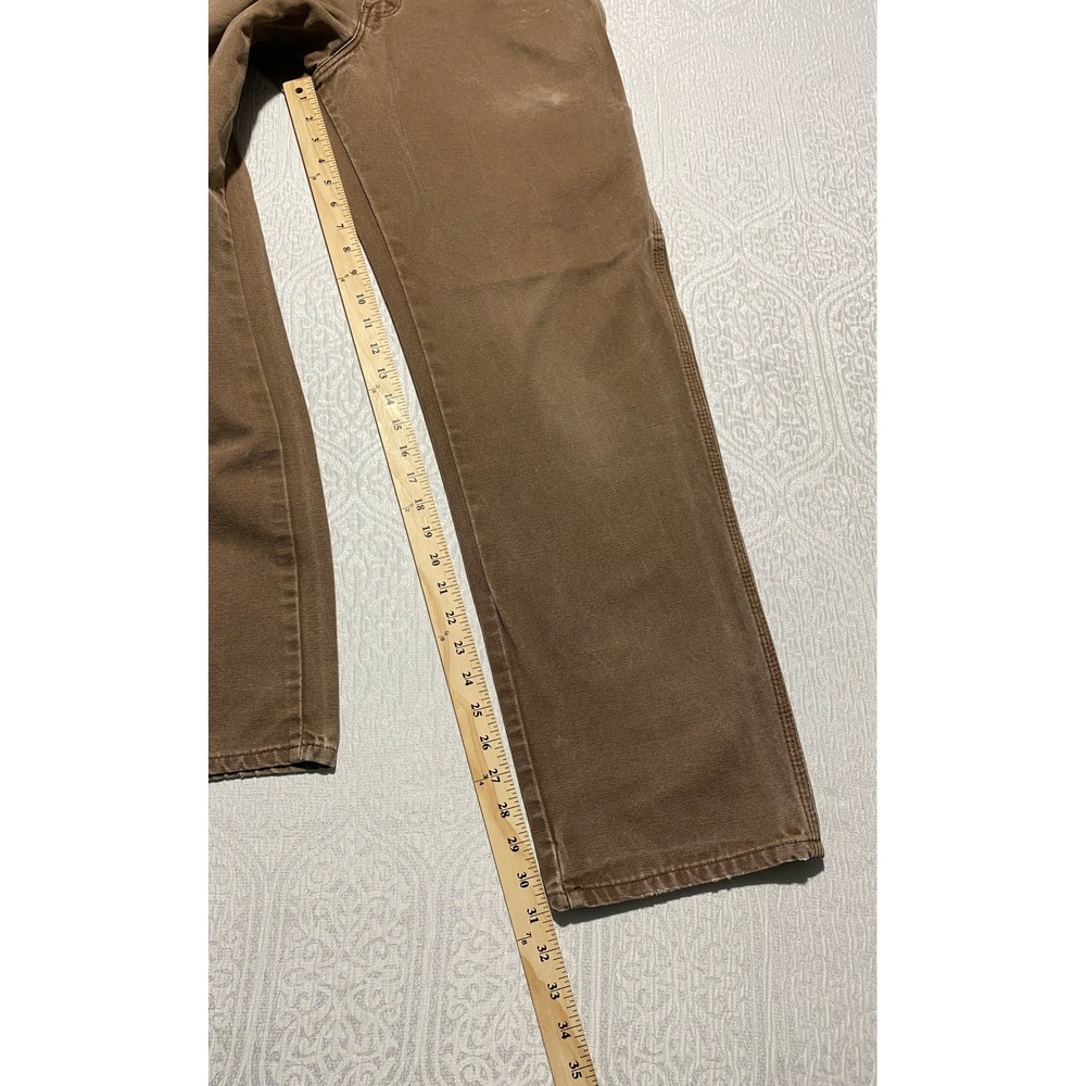 Dickies DU336RTB Brown Cotton Duck Relaxed Fit Carpenter Pants Mens 30x32 - Picture 8 of 10